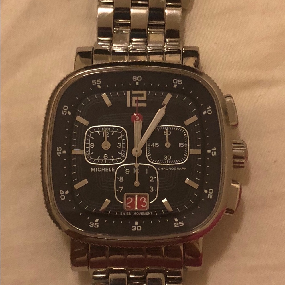 Michele Watch with Blue Dial